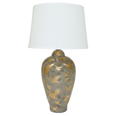 Mindy Brownes Ashford Charcoal Grey Ceramic Large Table Lamp - image 1