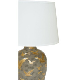 Mindy Brownes Ashford Charcoal Grey Ceramic Large Table Lamp - thumbnail 2