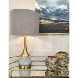 Mindy Brownes Garwin Grey Marble Table Lamp - thumbnail 2