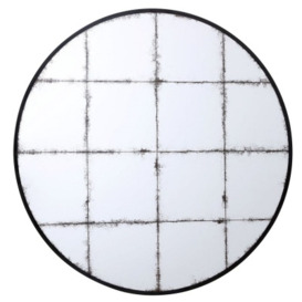 Mindy Brownes Williamson Black Round Wall Mirror (Set of 2) - Dia 90cm
