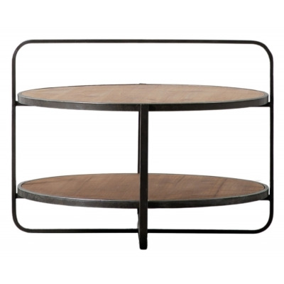 Daykin Wood and Metal Coffee Table - Comes in Oak and Black Options - image 1