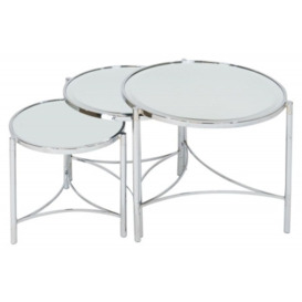 Mindy Brownes Brookville Mirrored Nest of 3 Tables