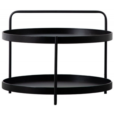 Staley Metal Round Coffee Table - Comes in Black and Gold Options - image 1