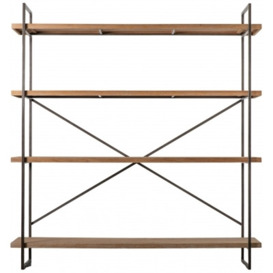 Brielle Wood and Metal Bookcase