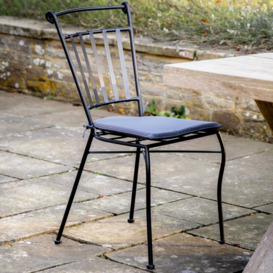 Lorena Steel Outdoor Garden Dining Chair (Sold in Pairs) - thumbnail 3
