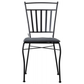 Lorena Steel Outdoor Garden Dining Chair (Sold in Pairs) - thumbnail 1