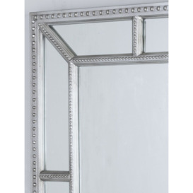 Clearance - Antique Silver Trim Wall Mirror Rectangular - 76cm x 100cm - thumbnail 2