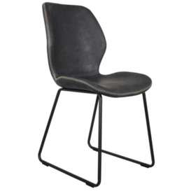 Callum Dark Grey Dining Chair (Sold in Pairs)