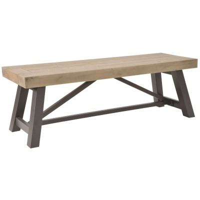 Leyner Industrial Reclaimed Dining Bench - image 1