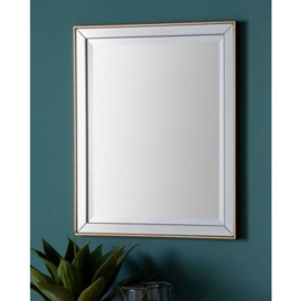 Powell Gold Rectangular Mirror (Set of 4) - 50cm x 60cm - Clearance B25 - thumbnail 1