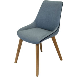 Clearance - Carnaby Sterling Grey Fabric Dining Chair (Sold in Pairs) - FS207 - thumbnail 3