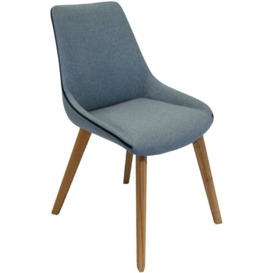 Clearance - Carnaby Sterling Grey Fabric Dining Chair (Sold in Pairs) - FS207 - thumbnail 3