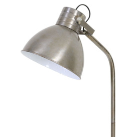 Clearance - Kane Vintage Silver and Shiny White Floor Lamp - FS291 - thumbnail 2