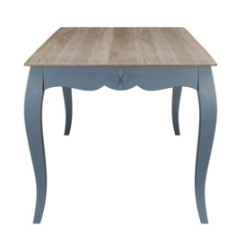 Clearance - Fleur French Style Dining Table, Stiffkey Blue Painted Solid Mango Wood, 135cm Seats 4 Diners - thumbnail 3