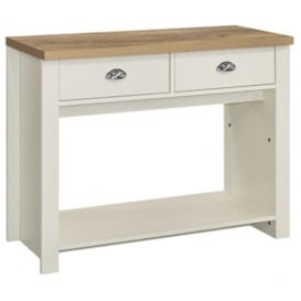 Birlea Highgate Painted 2 Drawer Console Table - thumbnail 1