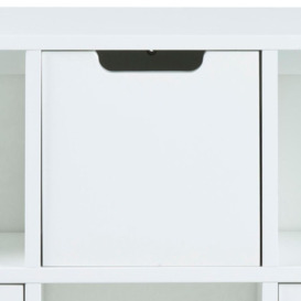 Mesilla White 3 Drawer Bookcase - thumbnail 2