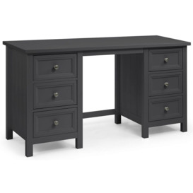 Maine Anthracite Lacquered Pine Dressing Table - thumbnail 2