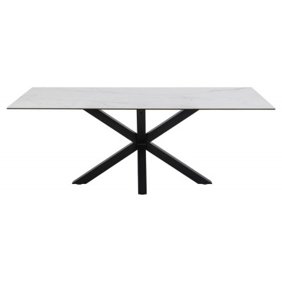 Hamden Ceramic Top 8 Seater Dining Table - Comes in White Ceramic and Black Ceramic Options - image 1