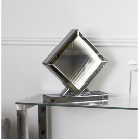 Clearance - Orbit Smoked Mirrored Rainbow LED Diamond Table Lamp - FS108 - thumbnail 3