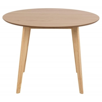 Reid Wooden 2 Seater Round Dining Table - Comes in Oak Veneer, White and Matt Black Options - image 1