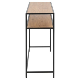 Salvo Large Console Table - Comes in Wild Oak and Black Melamine Top Options - thumbnail 2