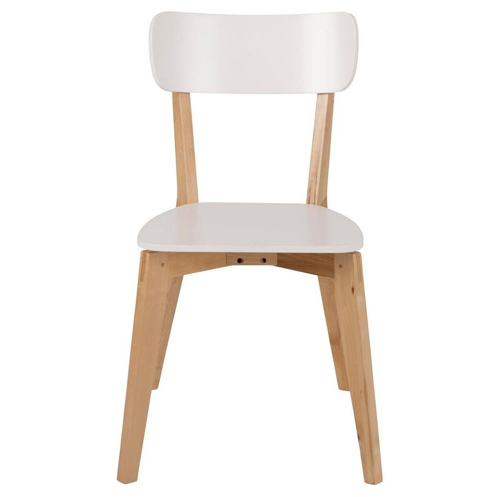 Raven White and Birch Dining Chair (Sold in Pairs)