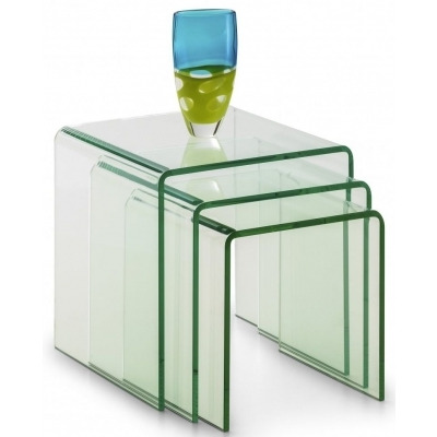 Amalfi Bent Glass Nest of Tables - image 1