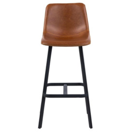 Ingenio Tan Faux Leather Bar Stool - (Sold in Pairs)