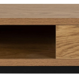 Wilsey Wooden Square Coffee Table - Comes in Oak and Black Options - thumbnail 2