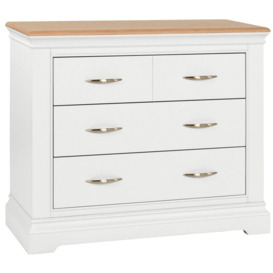 Cobble White Painted 2+2 Drawer Chest - thumbnail 1