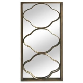 Iron Gold Frame Rectangular Mirror - 40cm x 100cm