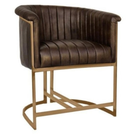 Antrim Leather Dining Chair - (Sold in Pairs)