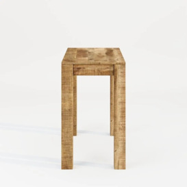 Dakota Mango Wood Console Table, Indian Light Natural Rustic Finish 100cm - thumbnail 3