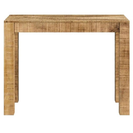 Dakota Mango Wood Console Table, Indian Light Natural Rustic Finish 100cm - thumbnail 2