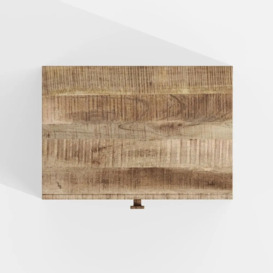 Dakota Mango Wood Hifi Cabinet, Indian Light Natural Rustic Finish 85cm - thumbnail 3