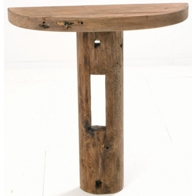 Clearance - Ancient Mariner Fair Isle Reclaimed Pine Wall Standing Console Table - FS734 - image 1