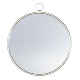 Clearance - Bayswater Silver Round Mirror - 61cm x 70cm - M8