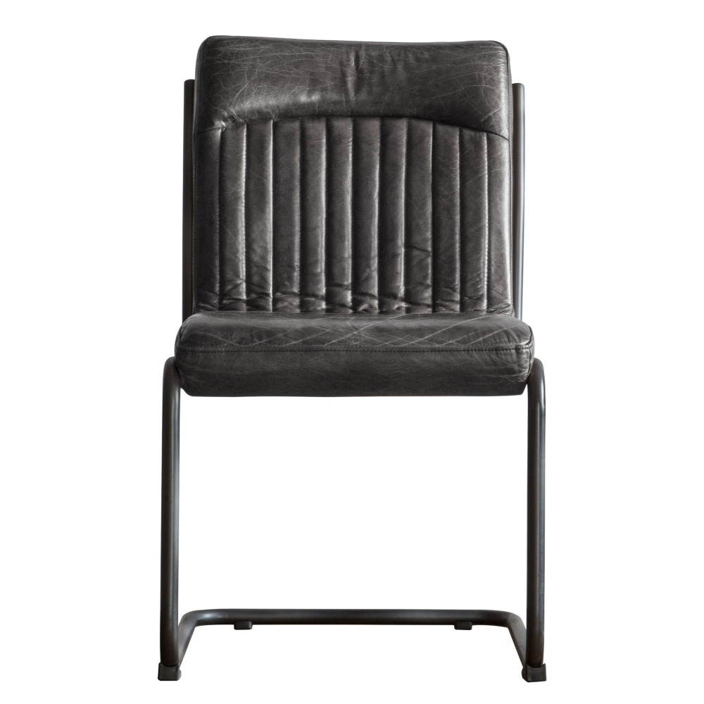 Clearance - Capri Ebony Leather Dining Chair -  FSS14204 - image 1