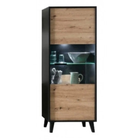 Artona Oak Display Cabinet
