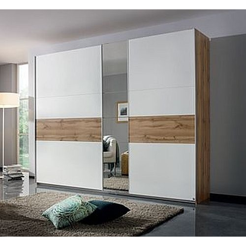 Rauch Korbach Artisan Oak and Alpine White 2 Door Sliding Wardrobe - 261cm