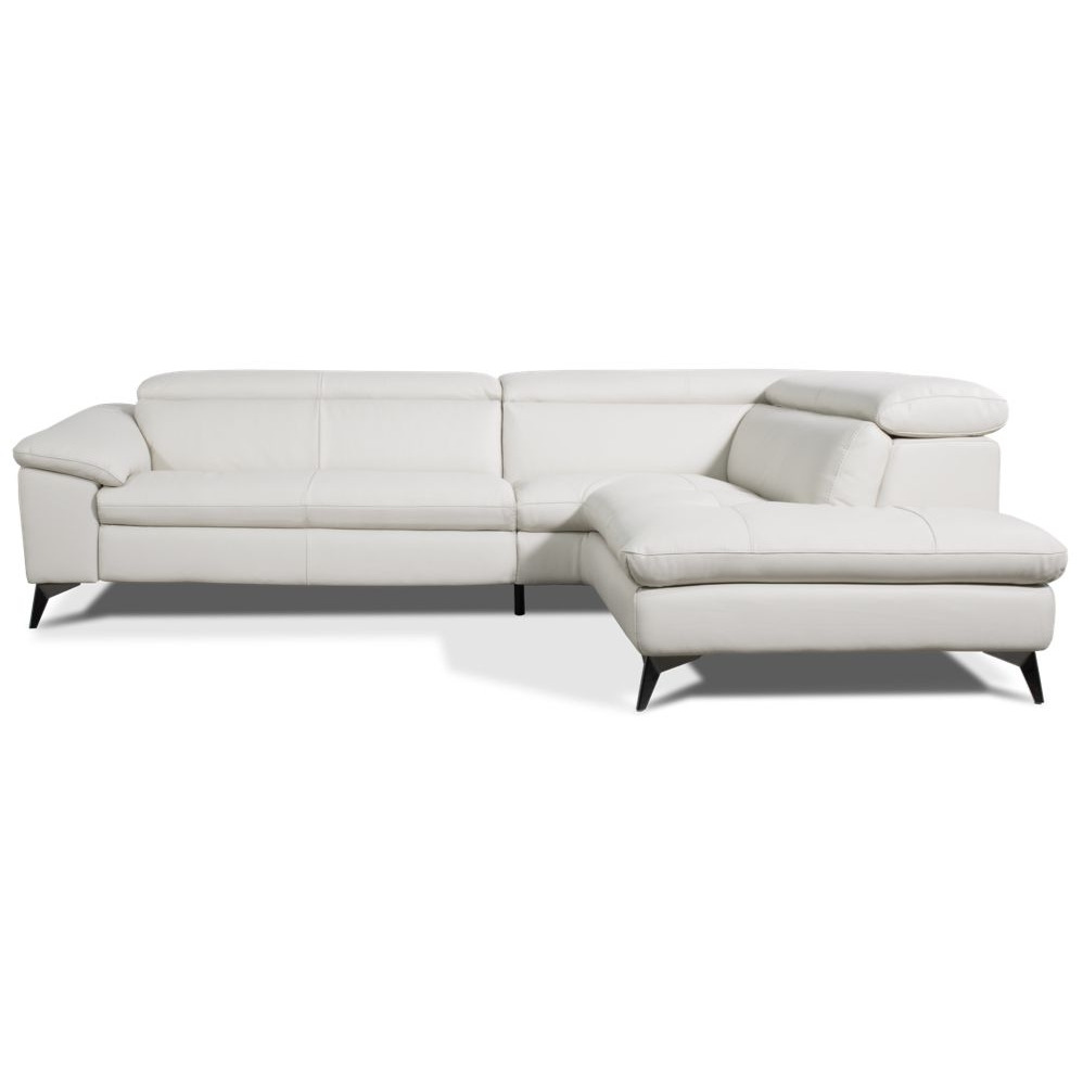 Iris Cream Recliner Right Hand Facing Corner Sofa, Real Leather