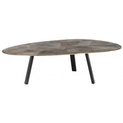 Tulum Brushed Gold Coffee Table - image 1