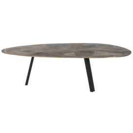 Tulum Brushed Gold Coffee Table - thumbnail 2