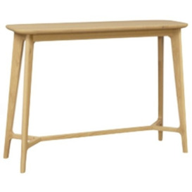 Carrington Scandinavian Style Oak Console Table - thumbnail 2