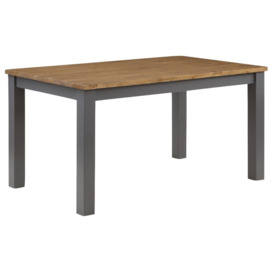 Glenmore Rustic Pine Dining Table, 150cm Seats 4 to 6 Diners Rectangular Top