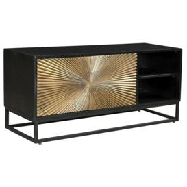 Luxe Black and Antique Gold Starburst TV Unit - thumbnail 2
