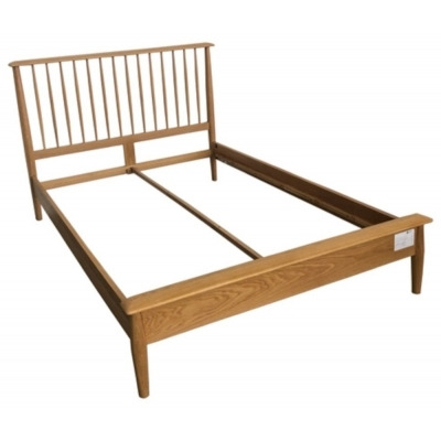 Malmo Oak Low Foot Bed - Comes in 4ft 6in Double and 5ft King Size Options - image 1