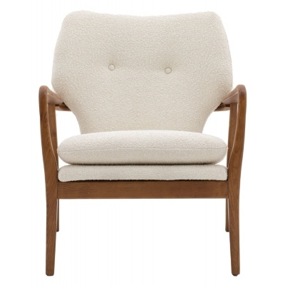 Southend Fabric Armchair - Comes in Cream, Green and Ochre Options - image 1