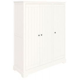 Lily White Painted Wardrobe with 3 Doors