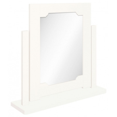 Lily White Painted Swivel Dressing Table Mirror - image 1